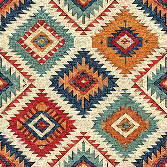 Anatolian Diamonds Pattern 6 Minky Fabric