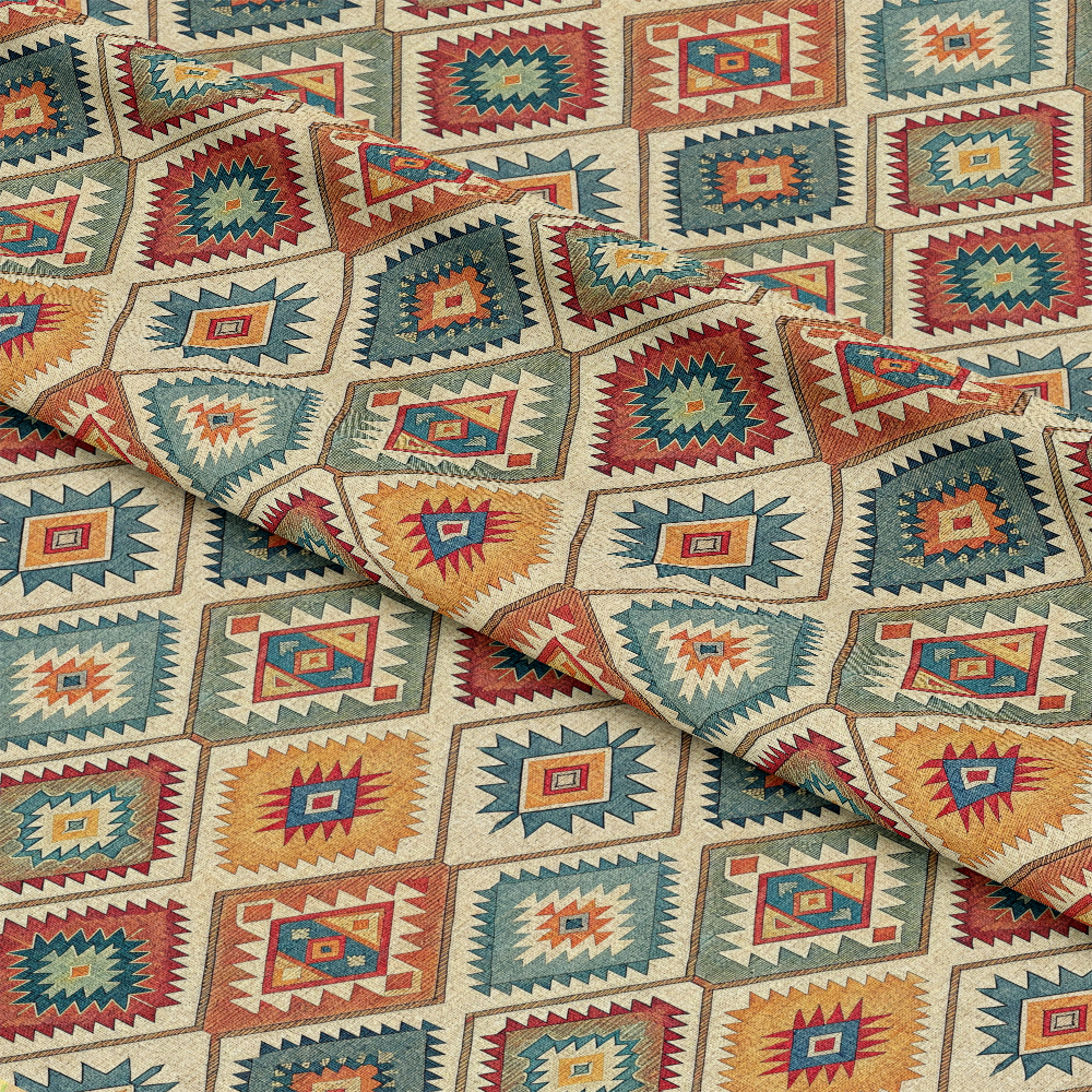 Turkish Kilim Pattern 8 Quilting Cotton Fabric