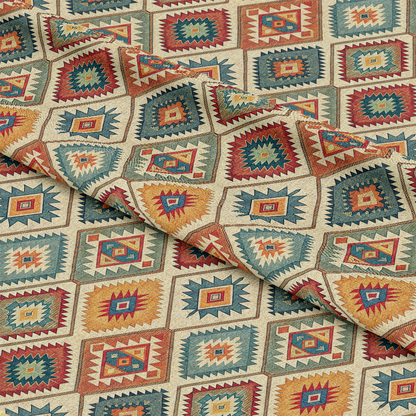 Turkish Kilim Pattern 8 Quilting Cotton Fabric