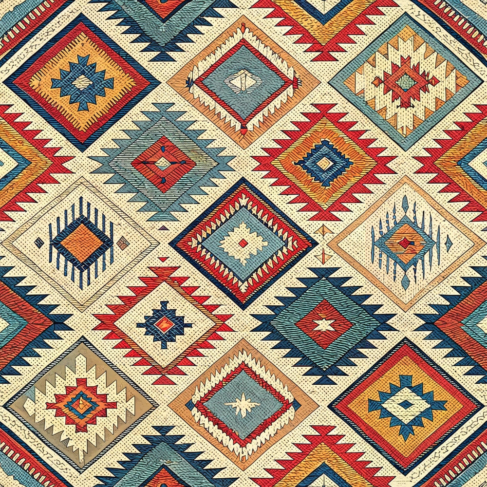 Anatolian Diamonds Pattern 9 Minky Fabric