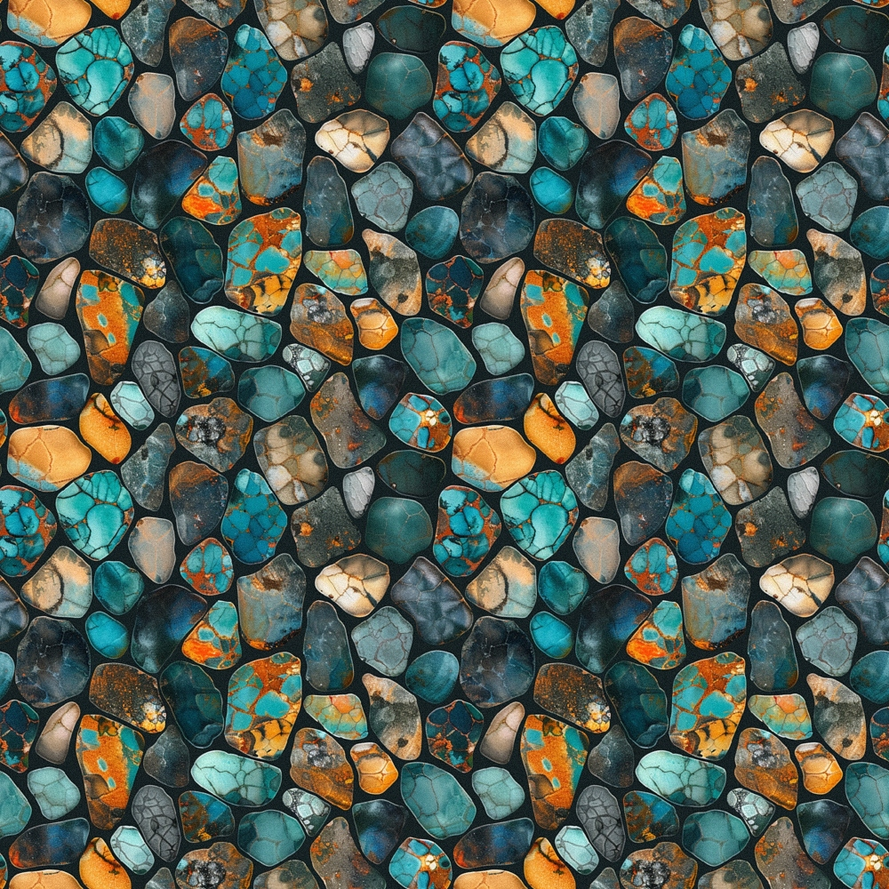 Mineral Mosaic Pattern 10 Minky Fabric