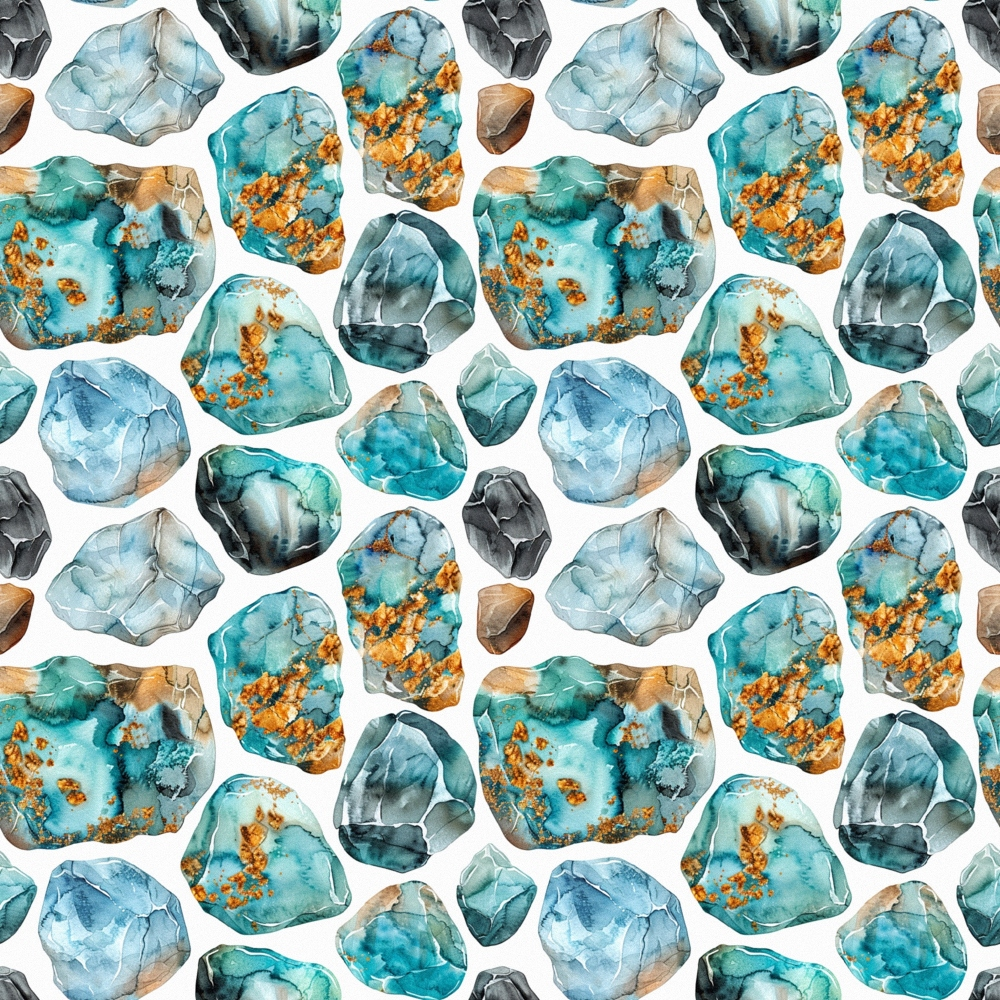 Mineral Mosaic Pattern 1 Minky Fabric