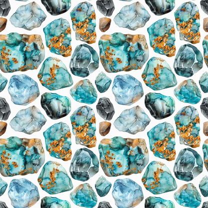 Mineral Mosaic Pattern 1 Minky Fabric
