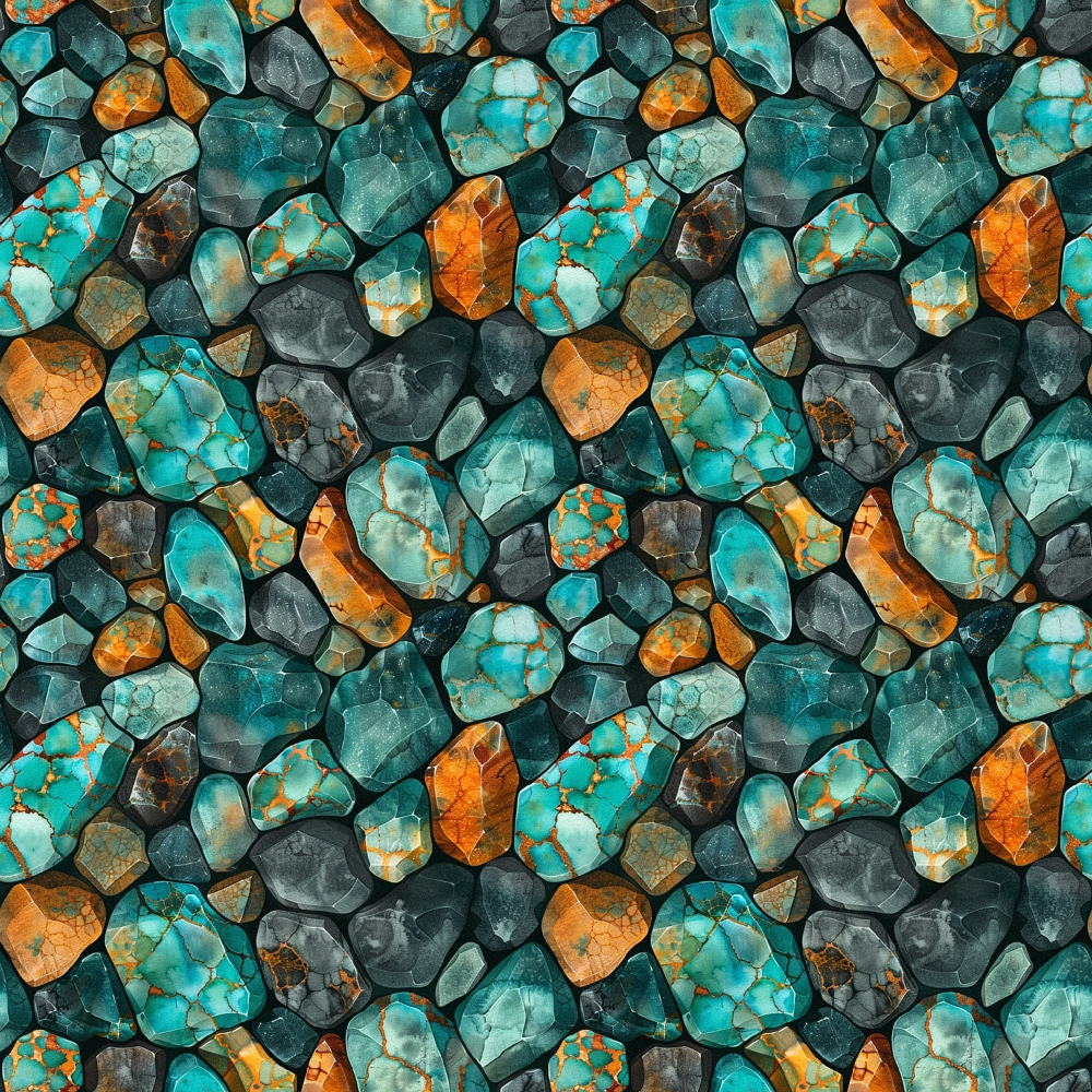 Mineral Mosaic Pattern 2 Minky Fabric
