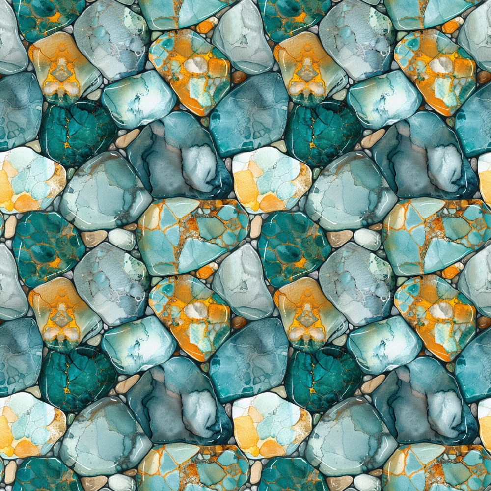 Mineral Mosaic Pattern 4 Minky Fabric