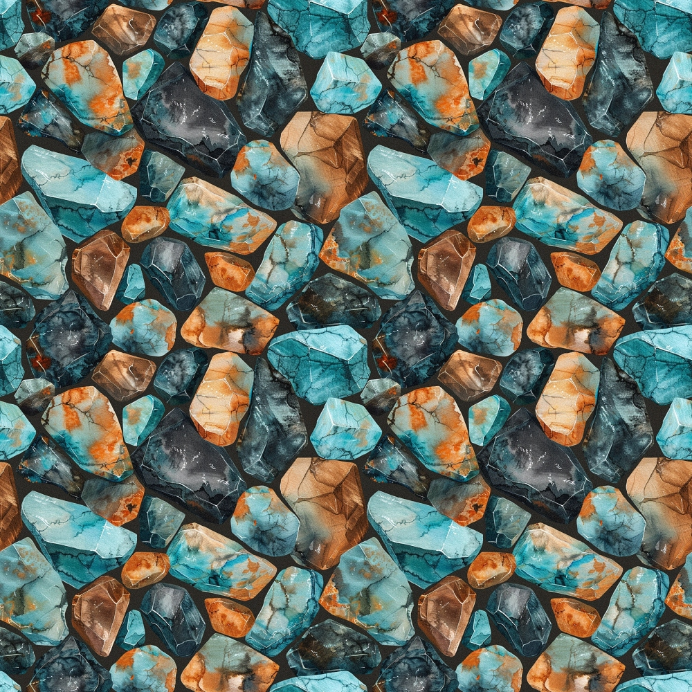 Mineral Mosaic Pattern 6 Minky Fabric
