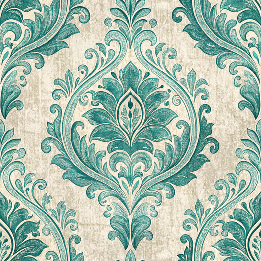 Turquoise Dreams Pattern 15 Quilting Cotton Fabric