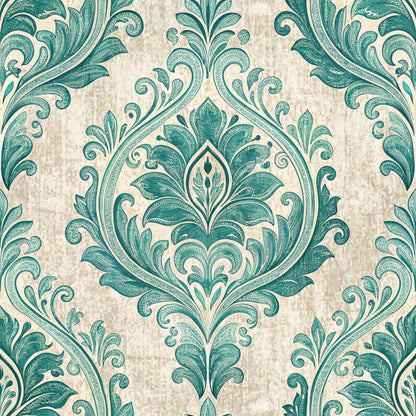 Teal Reverie Pattern 15 Minky Fabric