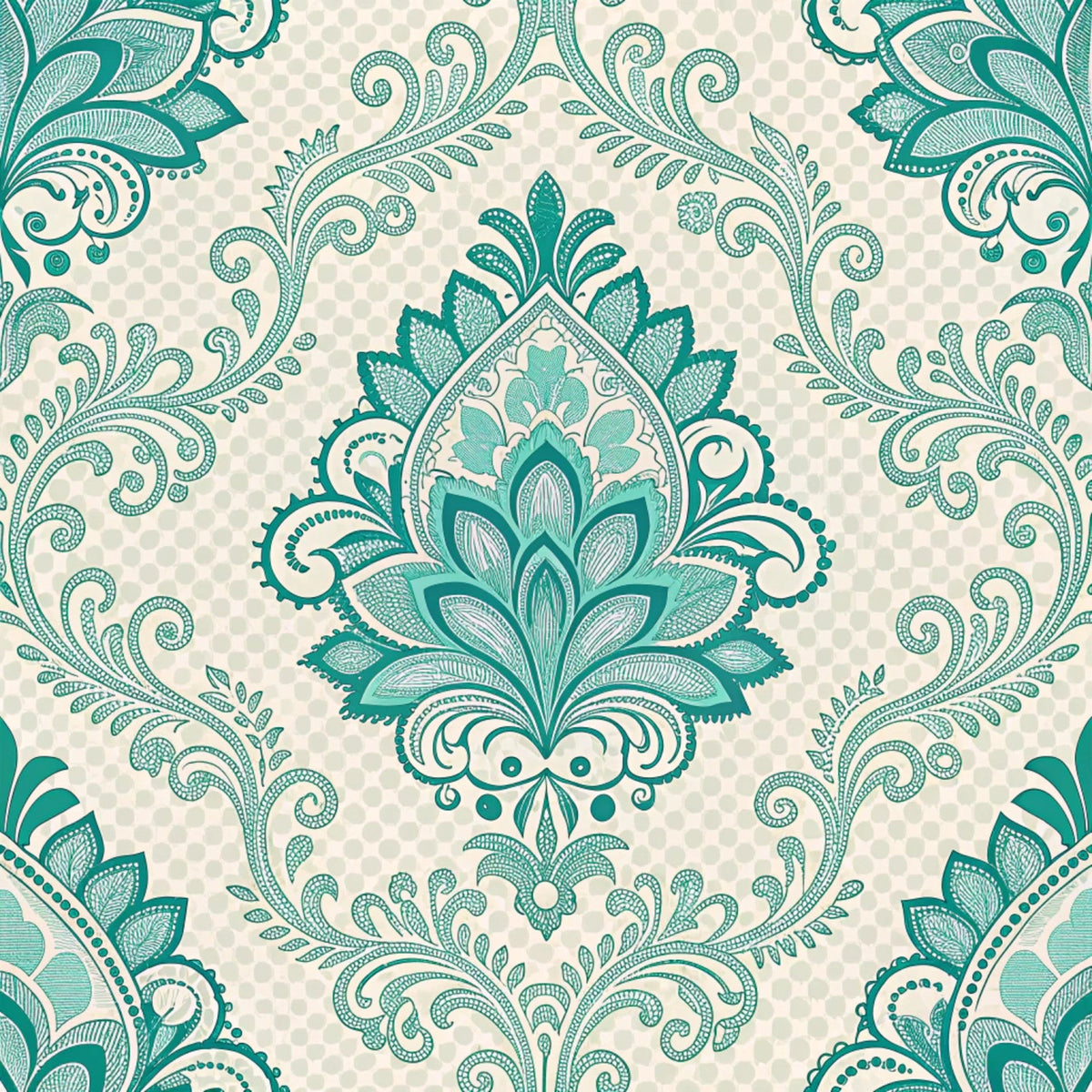 Teal Reverie Pattern 17 Minky Fabric