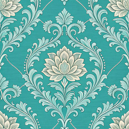 Turquoise Dreams Pattern 22 Quilting Cotton Fabric