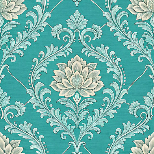 Turquoise Dreams Pattern 22 Quilting Cotton Fabric