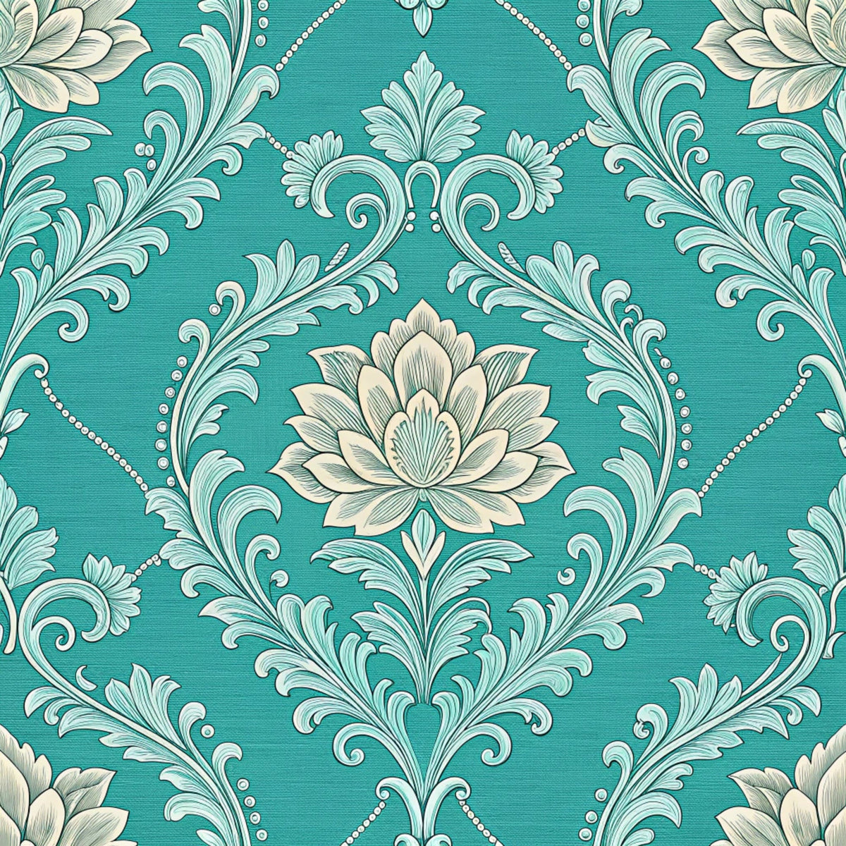 Teal Reverie Pattern 22 Minky Fabric