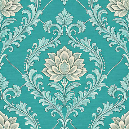 Teal Reverie Pattern 22 Minky Fabric