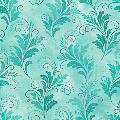Teal Reverie Pattern 26 Minky Fabric