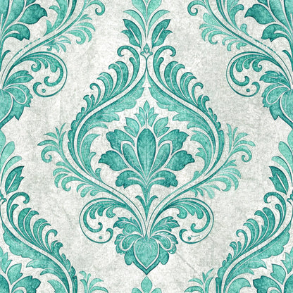 Teal Reverie Pattern 2 Minky Fabric