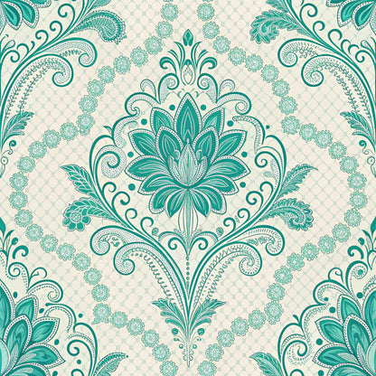Teal Reverie Pattern 4 Minky Fabric