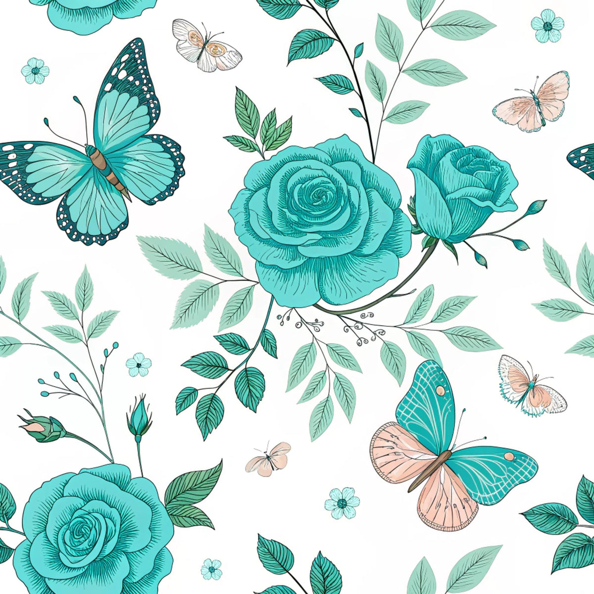 Twilight Rose Rookery Pattern 10 Minky Fabric