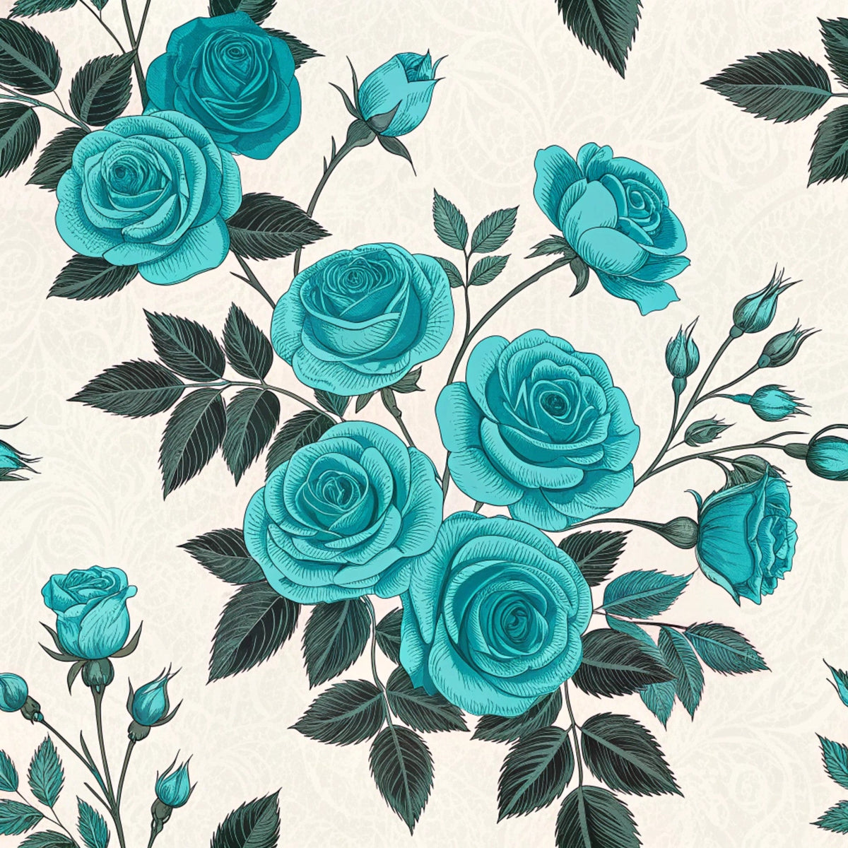 Twilight Rose Rookery Pattern 17 Minky Fabric