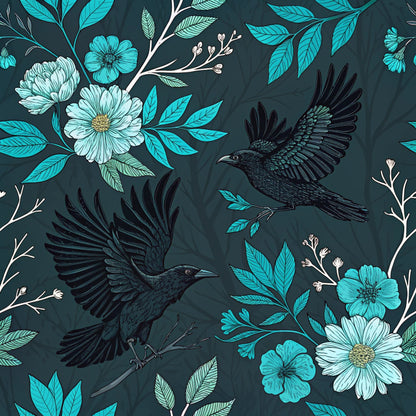 Twilight Rose Rookery Pattern 24 Minky Fabric