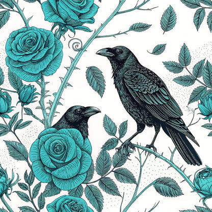 Twilight Rose Rookery Pattern 25 Minky Fabric
