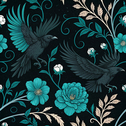Twilight Rose Rookery Pattern 26 Minky Fabric