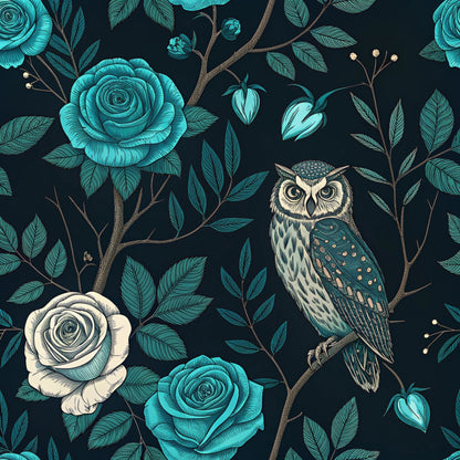 Twilight Rose Rookery Pattern 27 Minky Fabric
