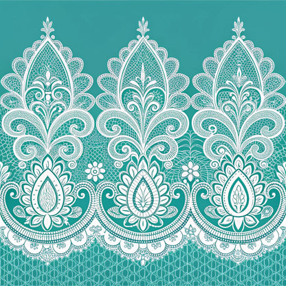 Turquoise Night Birds Pattern 4 Quilting Cotton Fabric