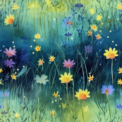Twilight Meadows Pattern 2 Quilting Cotton Fabric