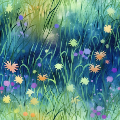 Firefly Fields Pattern 3 Minky Fabric