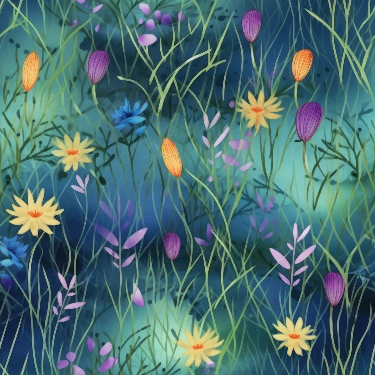 Firefly Fields Pattern 9 Minky Fabric