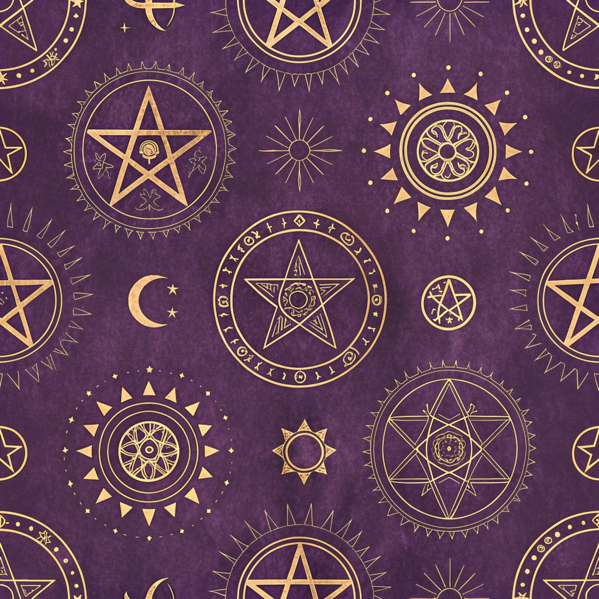 Moonlit Raven Pattern 6 Minky Fabric