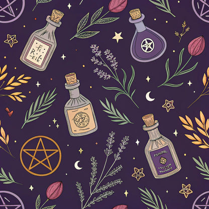 Twilight Witch Pattern 7 Quilting Cotton Fabric