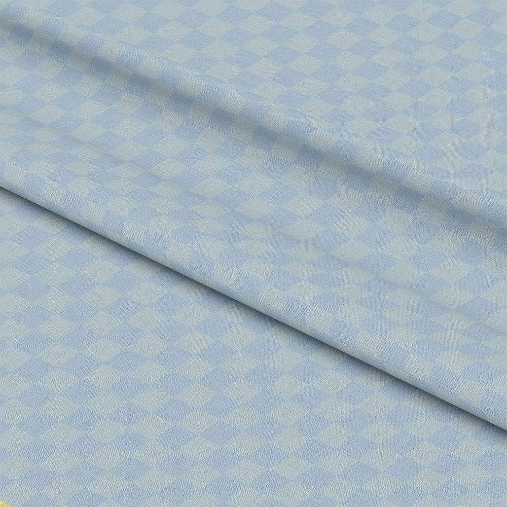 Two Tone Checkered Spindle Quilting Cotton Fabric