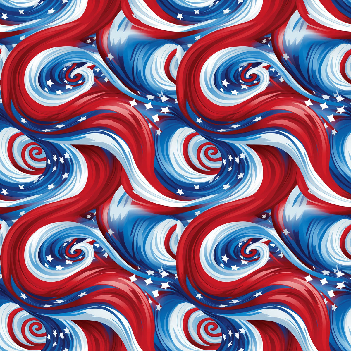 Liberty Waves Pattern 10 Minky Fabric