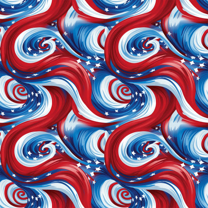 Liberty Waves Pattern 10 Minky Fabric