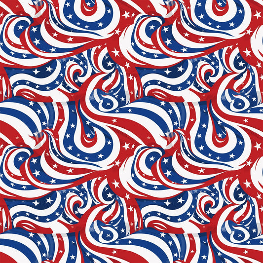 Liberty Waves Pattern 12 Minky Fabric