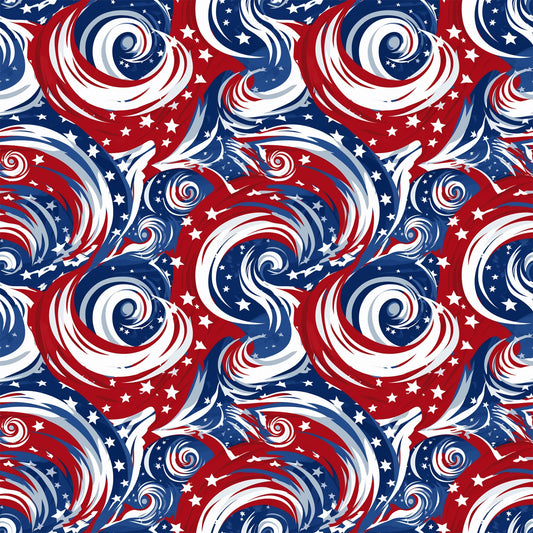 Liberty Waves Pattern 1 Minky Fabric