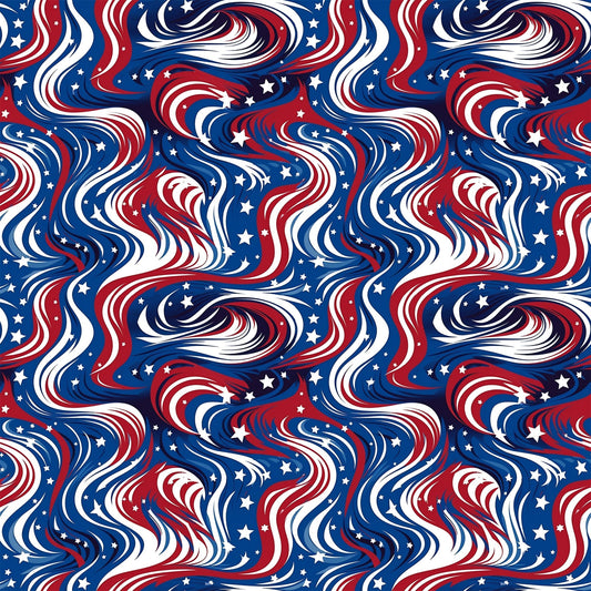 Liberty Waves Pattern 2 Minky Fabric