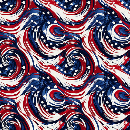 Liberty Waves Pattern 3 Minky Fabric