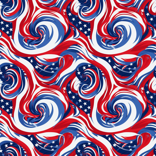 Liberty Waves Pattern 4 Minky Fabric