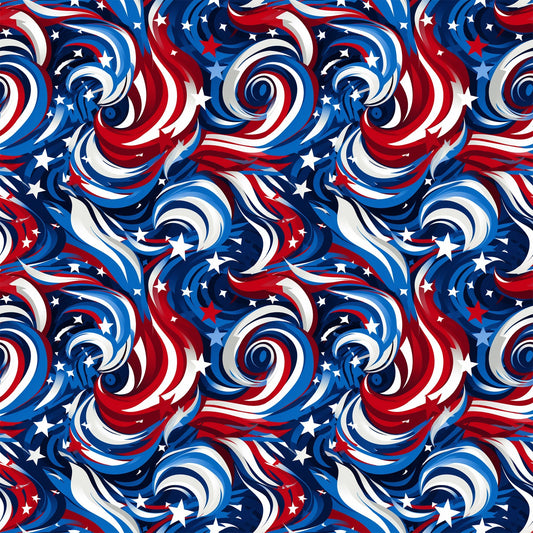 Liberty Waves Pattern 5 Minky Fabric