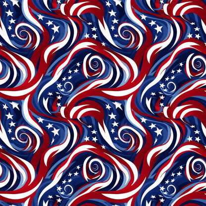 Liberty Waves Pattern 7 Minky Fabric