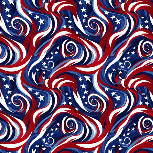 Liberty Waves Pattern 7 Minky Fabric