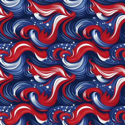 Liberty Waves Pattern 8 Minky Fabric