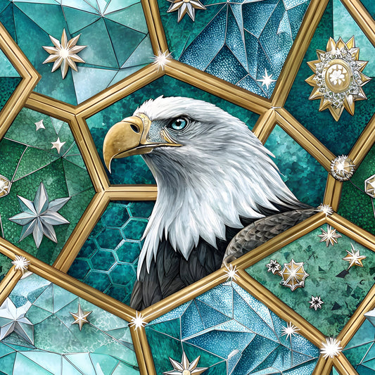 Liberty Eagles Pattern 2 Minky Fabric