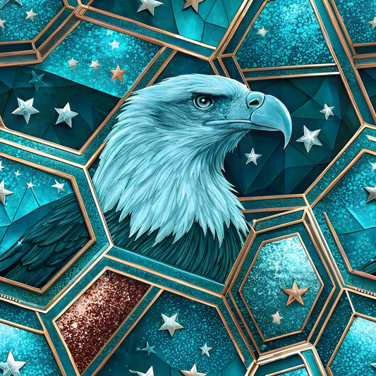 Liberty Eagles Pattern 3 Minky Fabric