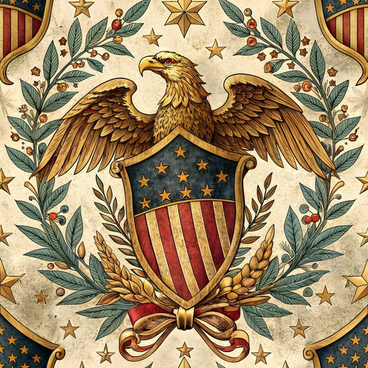Liberty Eagles Pattern 4 Minky Fabric