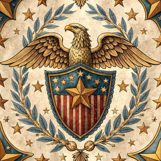 Liberty Eagles Pattern 5 Minky Fabric