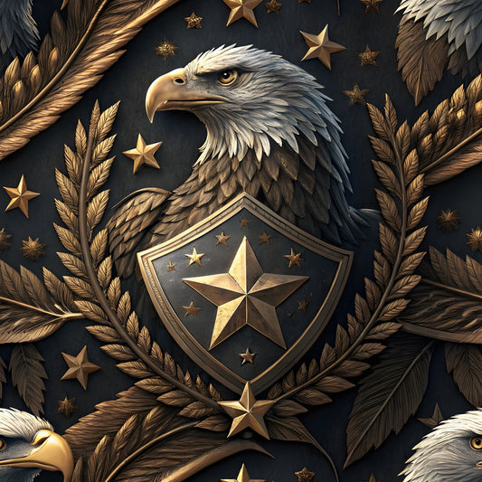 Liberty Eagles Pattern 7 Minky Fabric