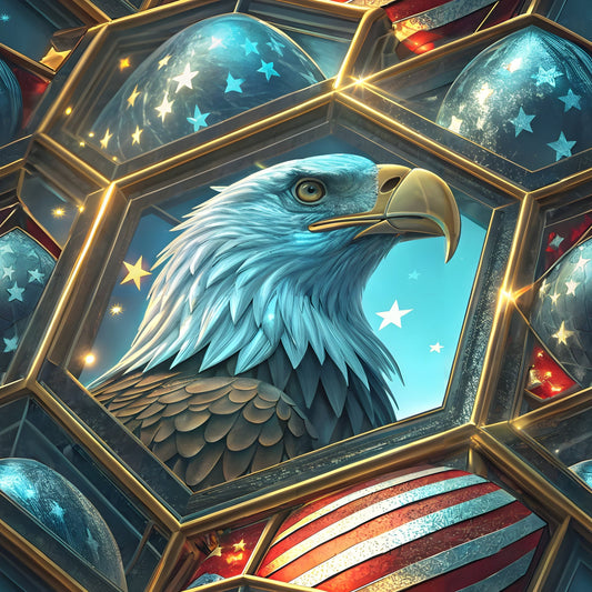 Liberty Eagles Pattern 9 Minky Fabric